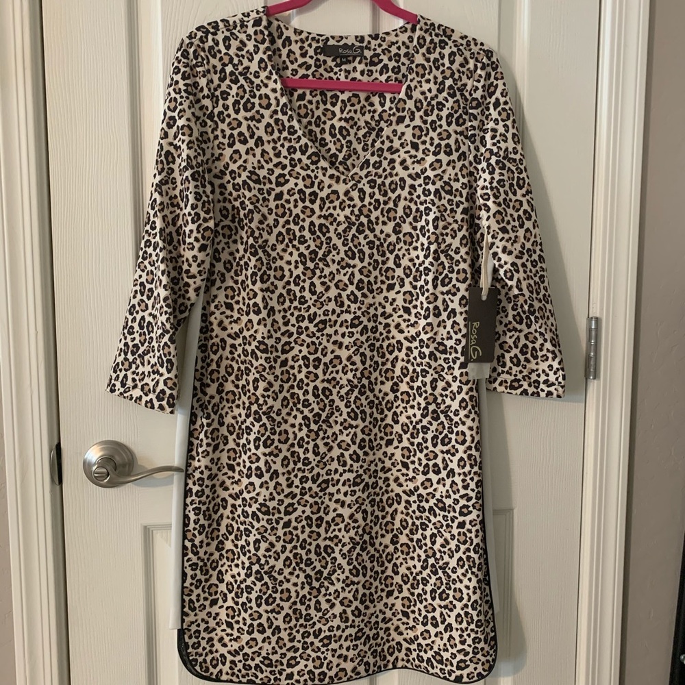 Sale! Sale! Sale! NWT Sz M Cheetah print sheath dress by Rosa G